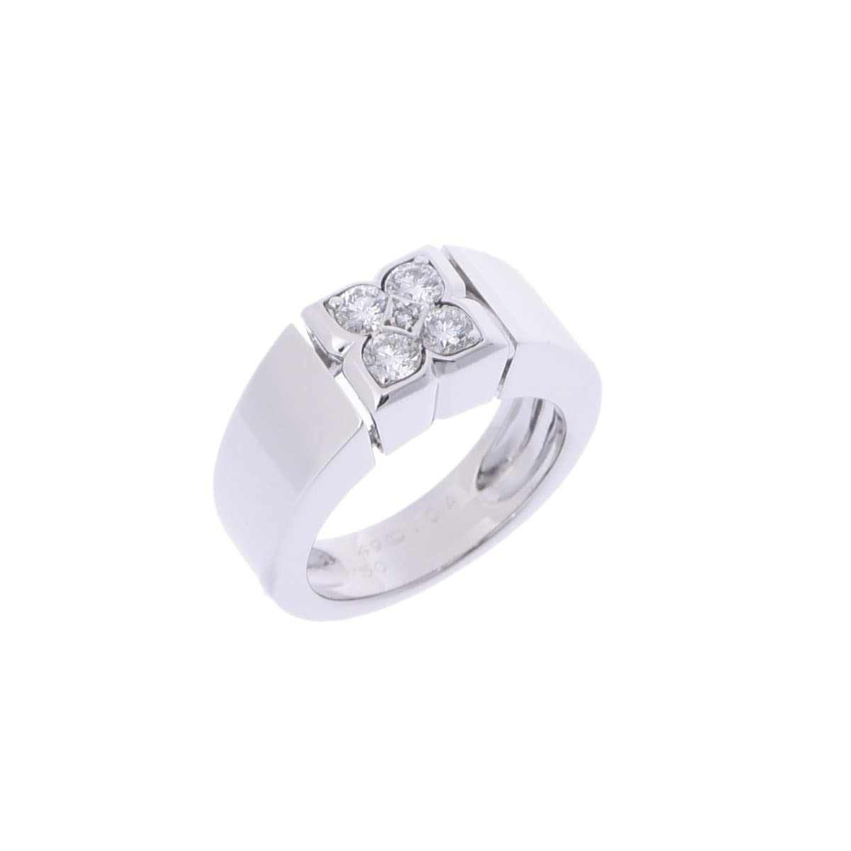 ヴァン クリーフ&アーペル ダイヤ リング #49 シルバー K18ホワイトゴールド WG レディース ジュエリー 【中古】【jewelry】