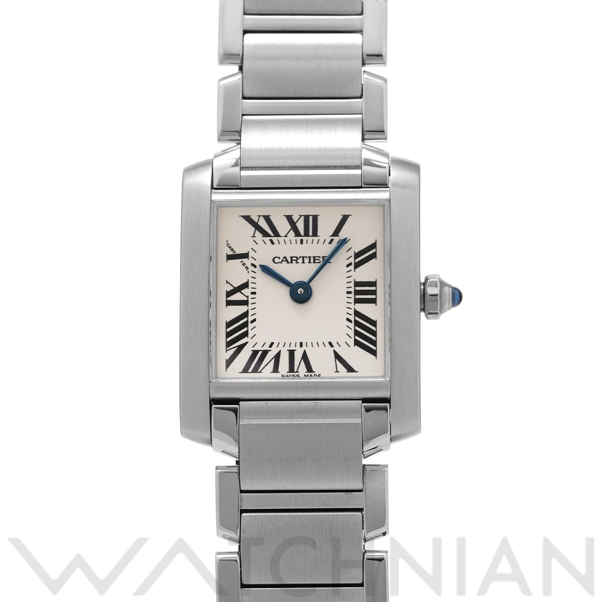 カルティエ タンクフランセーズ SM　 W51008Q3 ホワイト レディース 時計 【中古】【wristwatch】