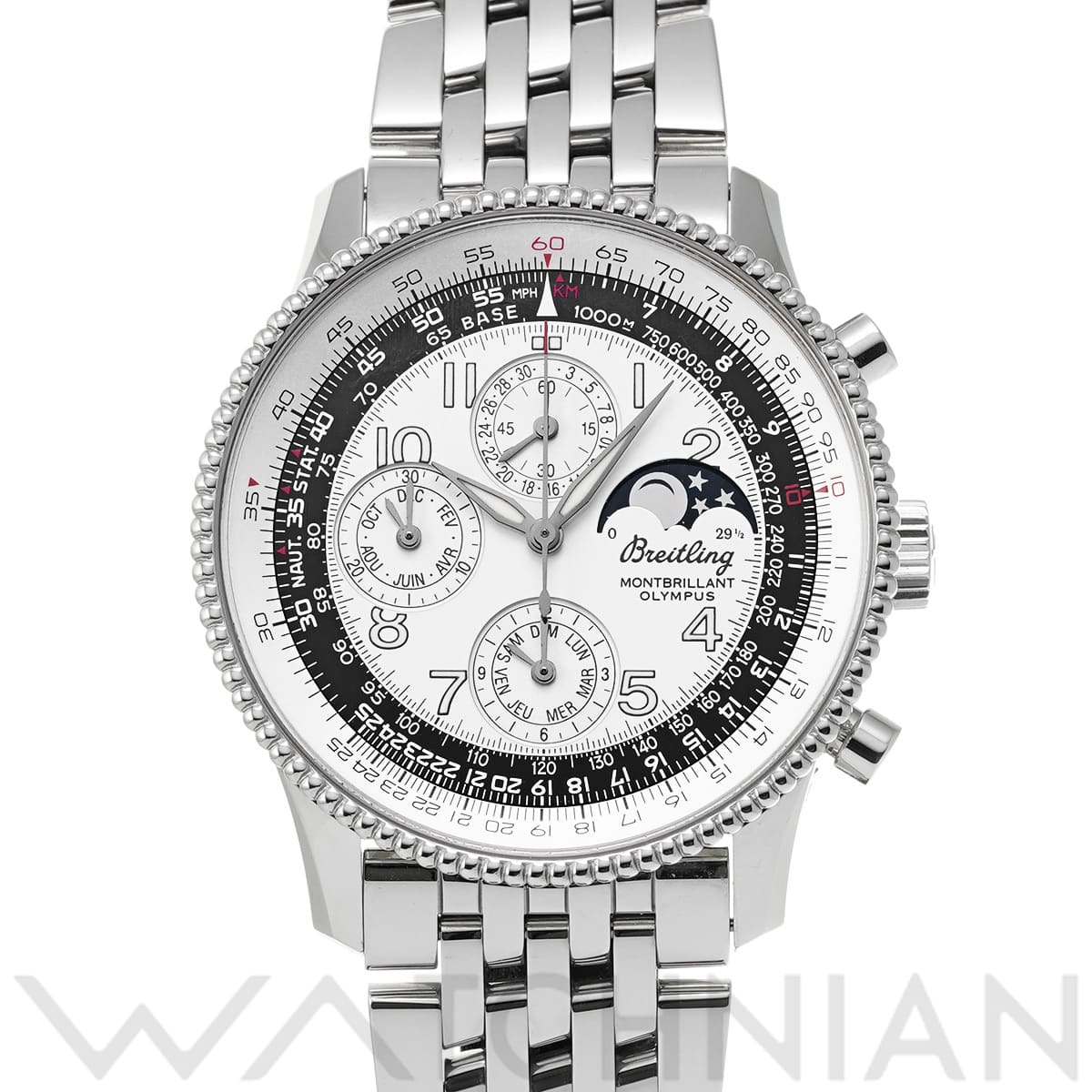 ブライトリング モンブリラン オリンパス A191G92NP シルバー メンズ 時計 【中古】【wristwatch】