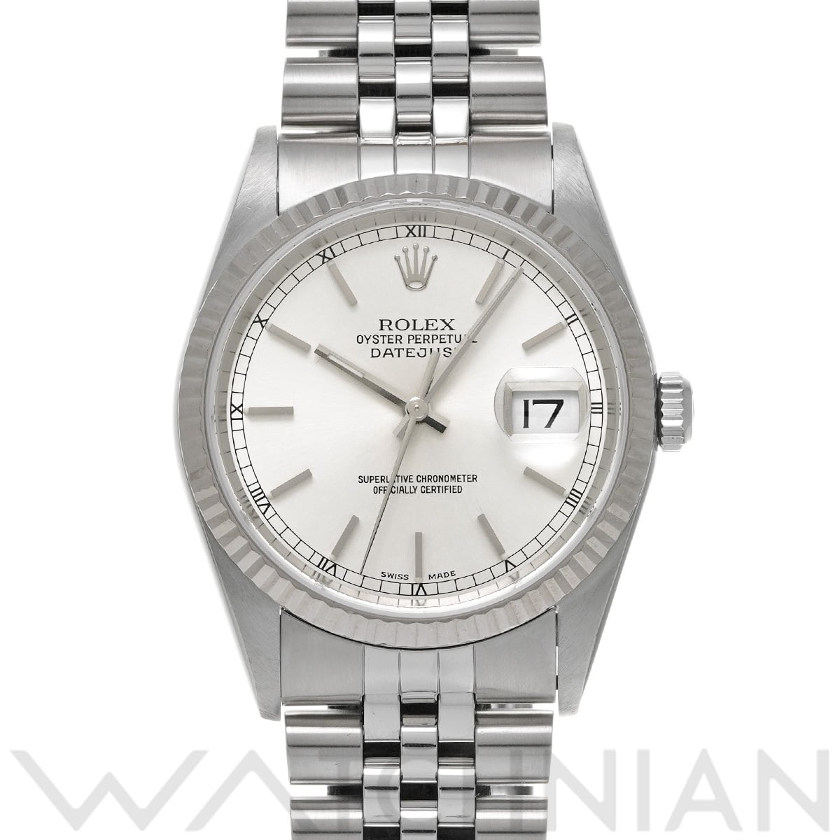 ロレックス デイトジャスト 16234 ブラック メンズ 時計 【中古】【wristwatch】