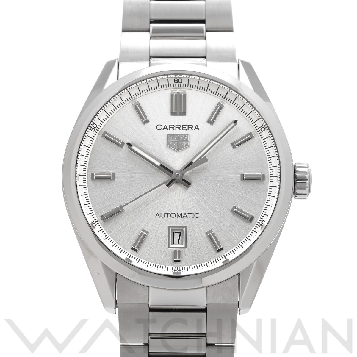 タグ ホイヤー カレラ キャリバー5 WBN2111.BA0639 シルバー メンズ 時計 【中古】【wristwatch】