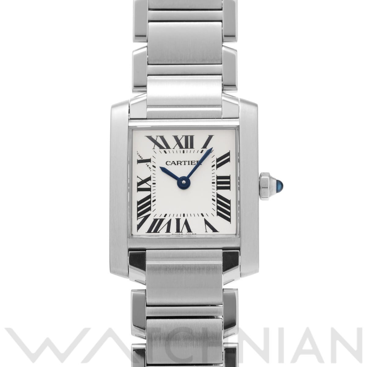 カルティエ タンクフランセーズ SM　 W51008Q3 ホワイト レディース 時計 【中古】【wristwatch】