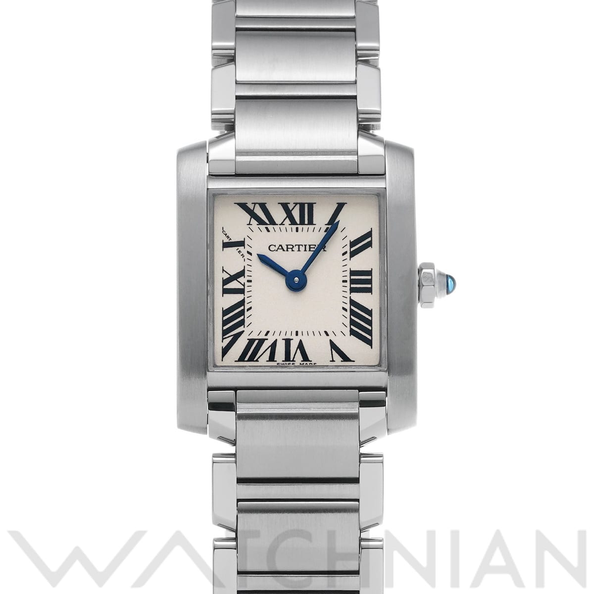 カルティエ タンクフランセーズ SM　 W51008Q3 ホワイト レディース 時計 【中古】【wristwatch】