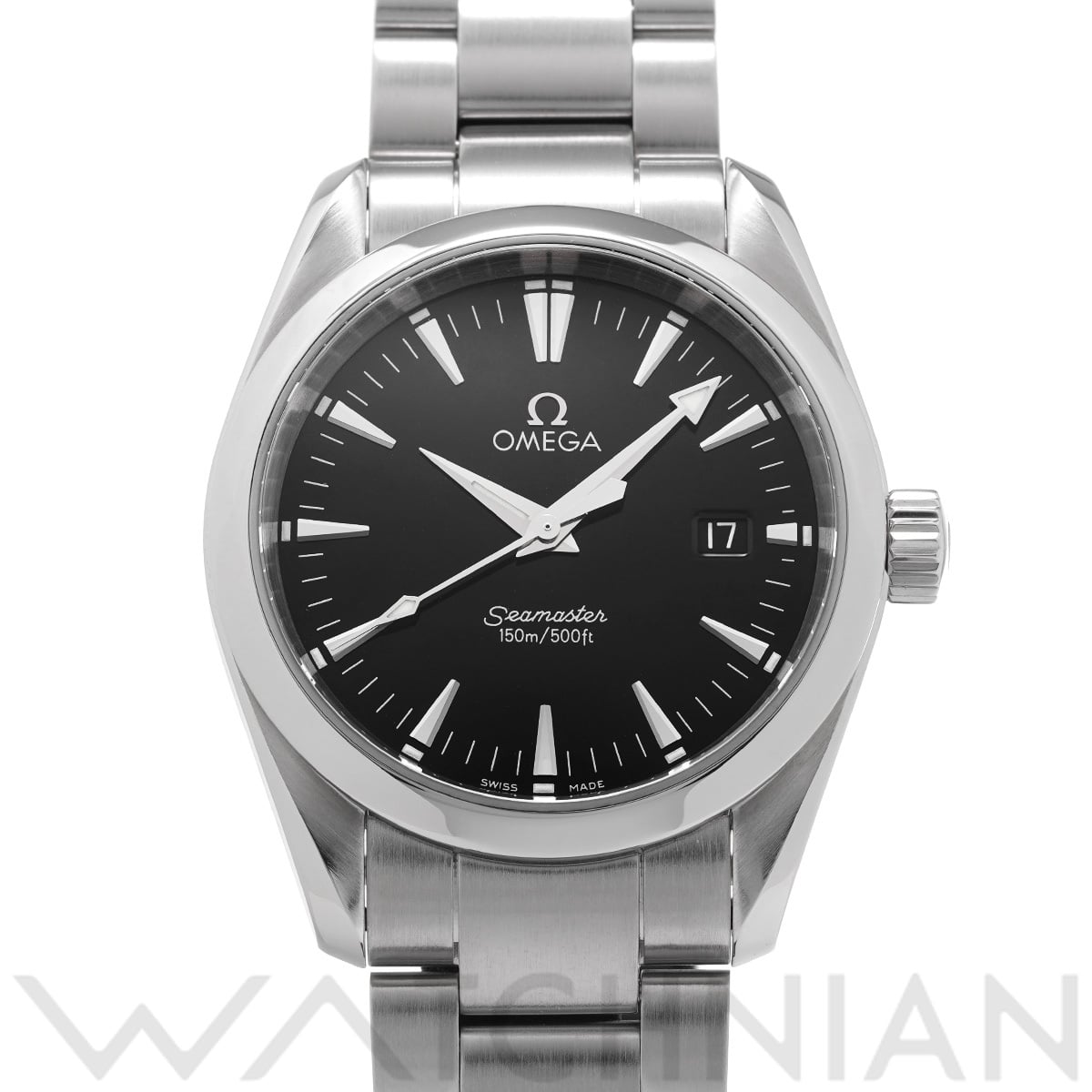 オメガ シーマスター アクアテラ クォーツ 2518.50 ブラック メンズ 時計 【中古】【wristwatch】