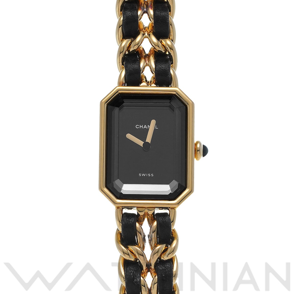 シャネル プルミエール S H0001 ブラック レディース 時計 【中古】【wristwatch】