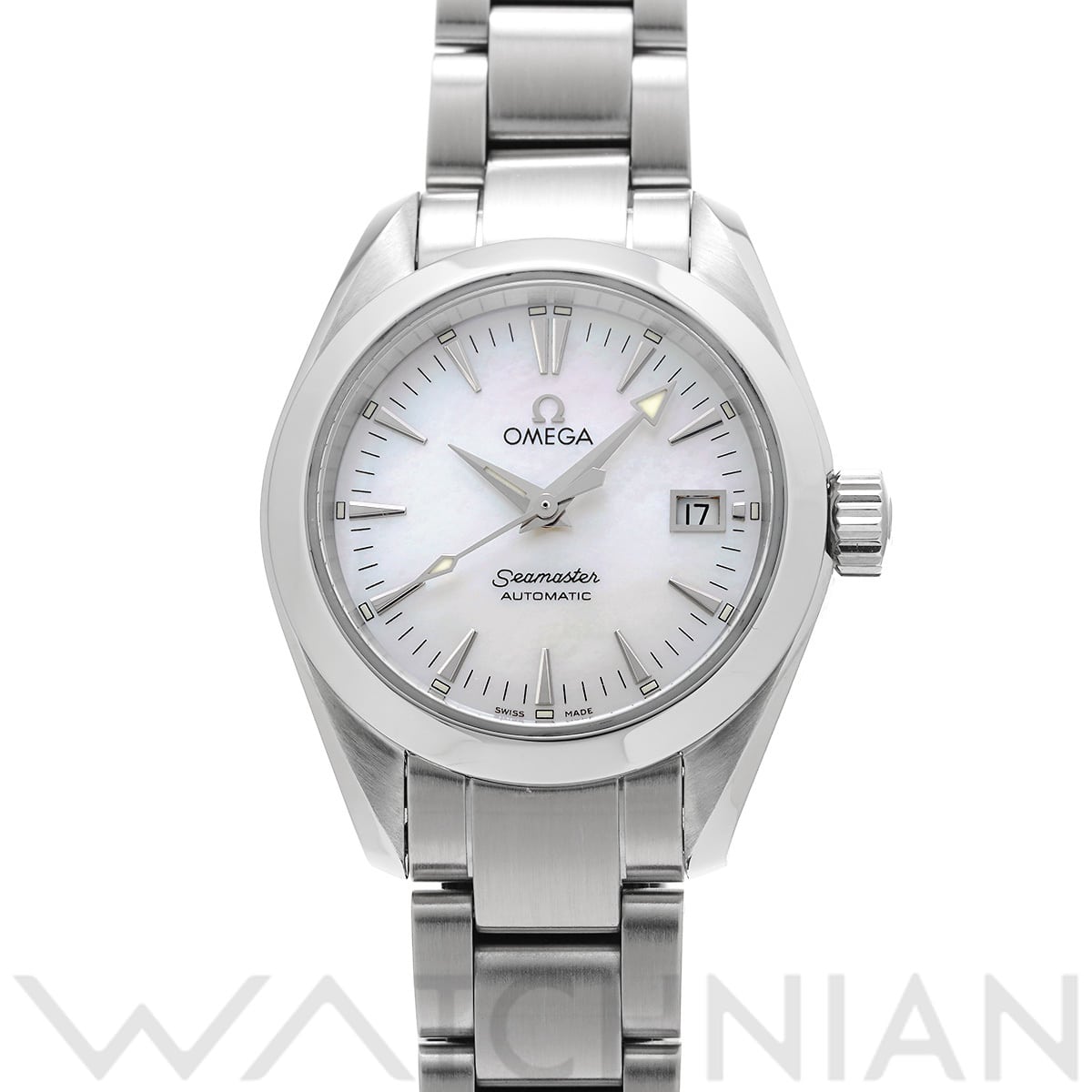 オメガ シーマスター アクアテラ オートマティック 2573.70 ホワイトシェル レディース 時計 【中古】【wristwatch】