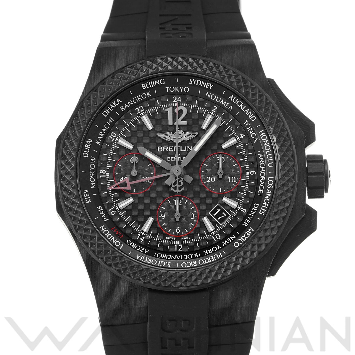 ブライトリング ベントレー B04 カーボンボディ NB0434E5/BE94 ブラック メンズ 時計 【中古】【wristwatch】