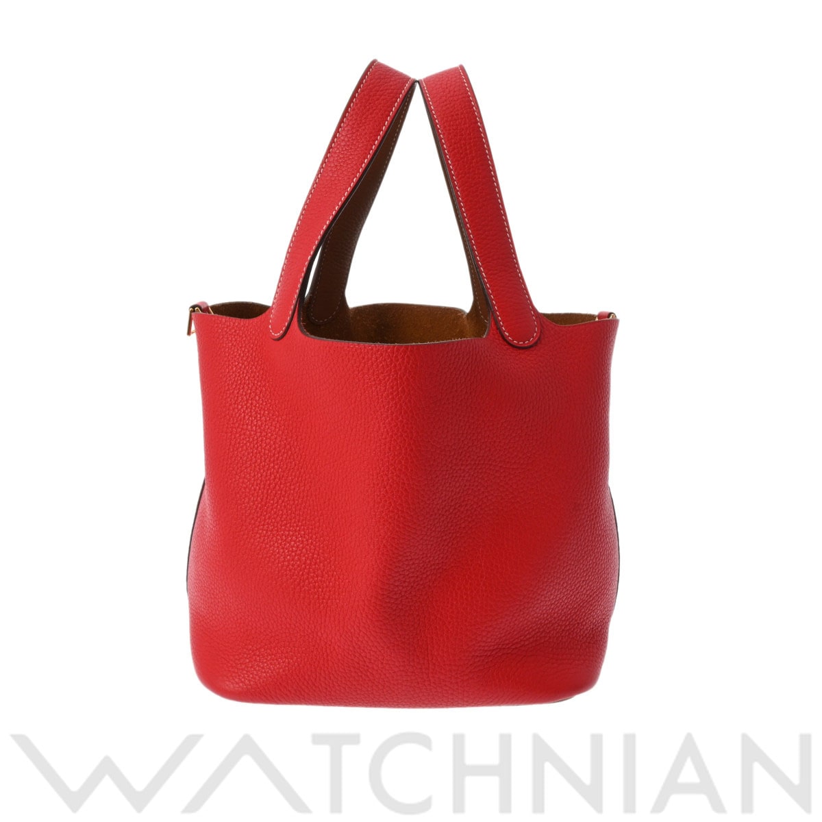 エルメス ピコタンロック MM カザック ゴールド/ルージュクー トリヨンクレマンス レディース バッグ 【中古】【bag】