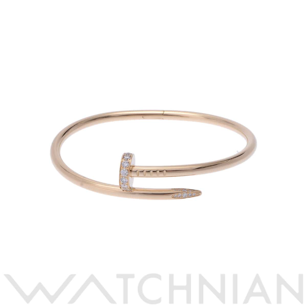 カルティエ ジュストアンクル ブレスレット #17 ゴールド K18イエローゴールド YG レディース ジュエリー 【中古】【jewelry】