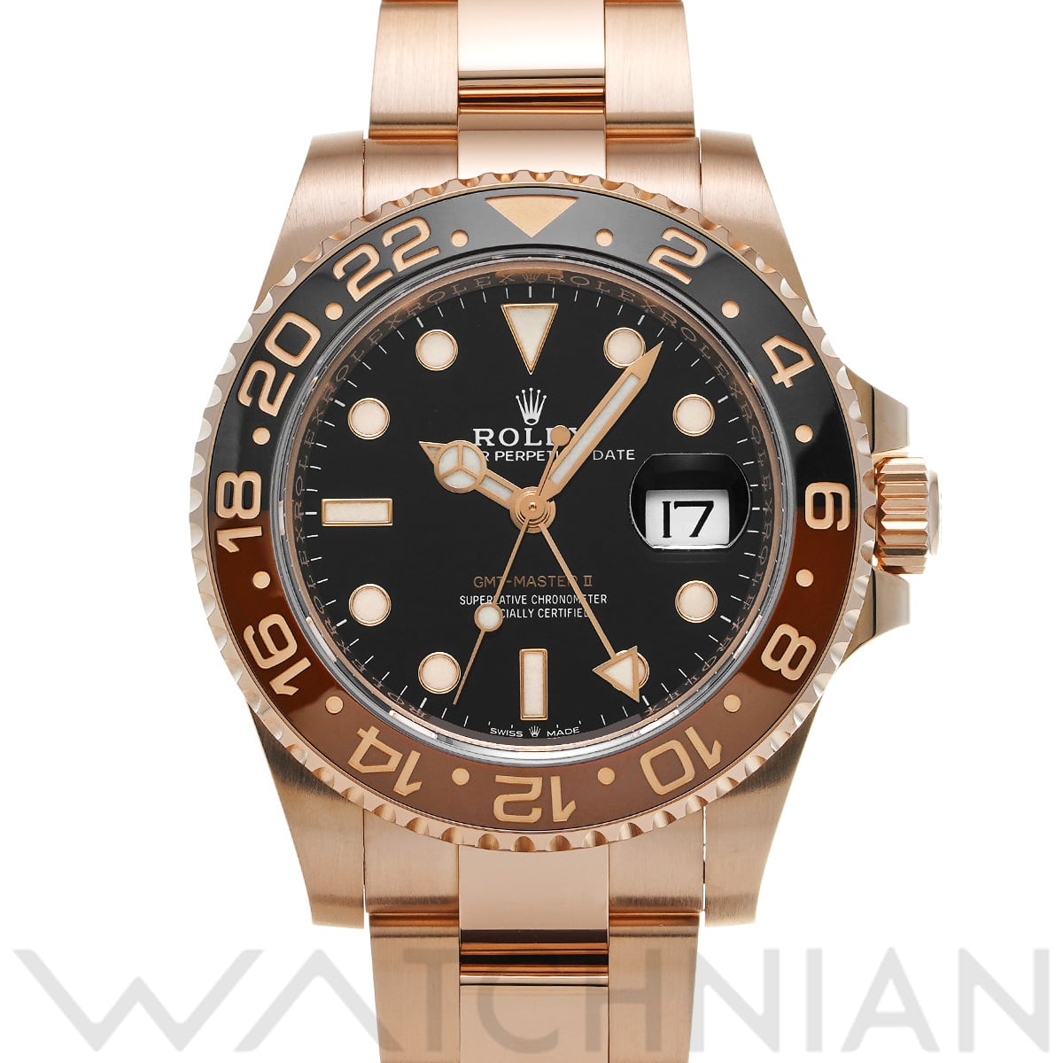 ロレックス GMTマスターII 126715CHNR ブラック メンズ 時計 【中古】【wristwatch】