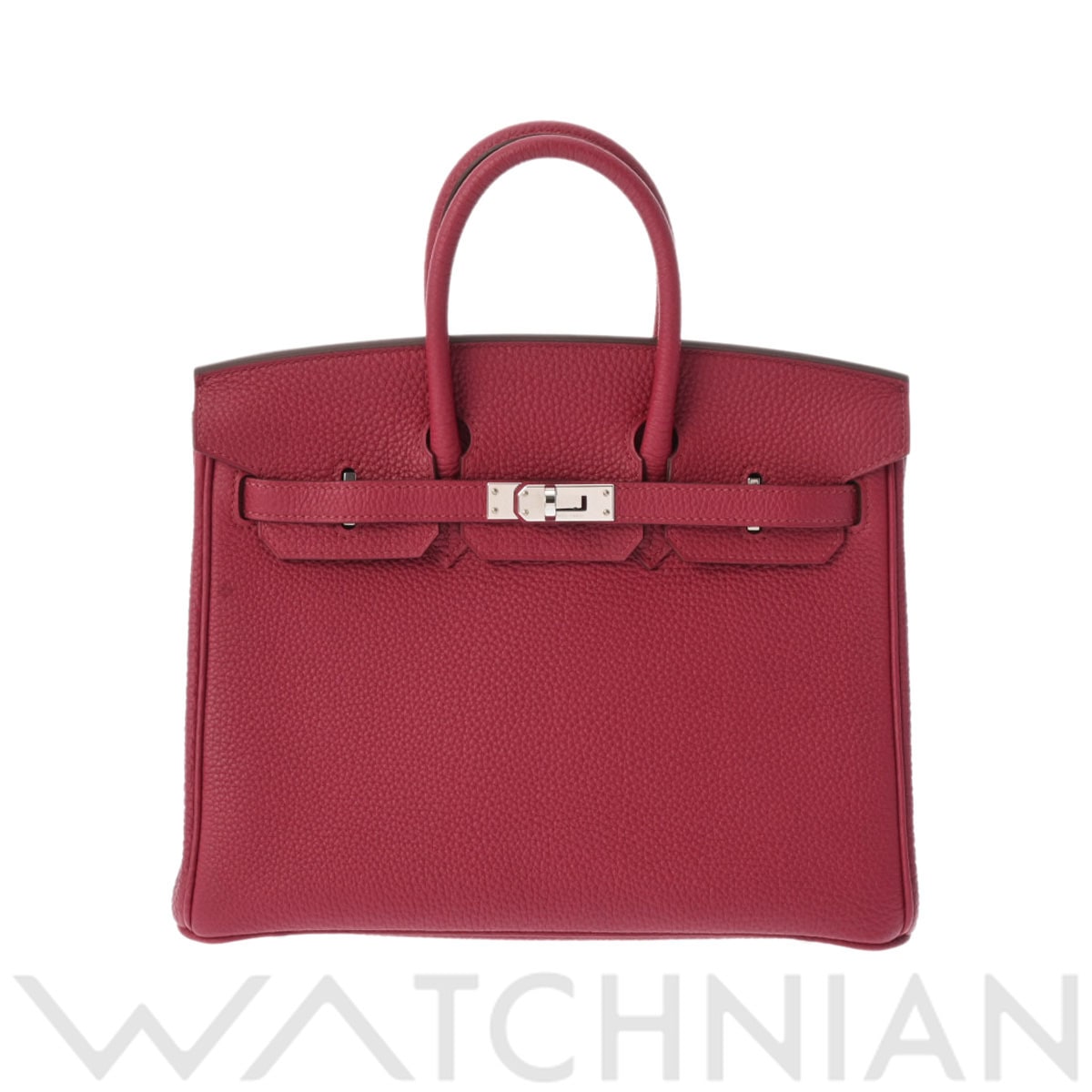 エルメス バーキン 25 ルビー/パラジウム金具 トゴ レディース バッグ 【中古】【bag】