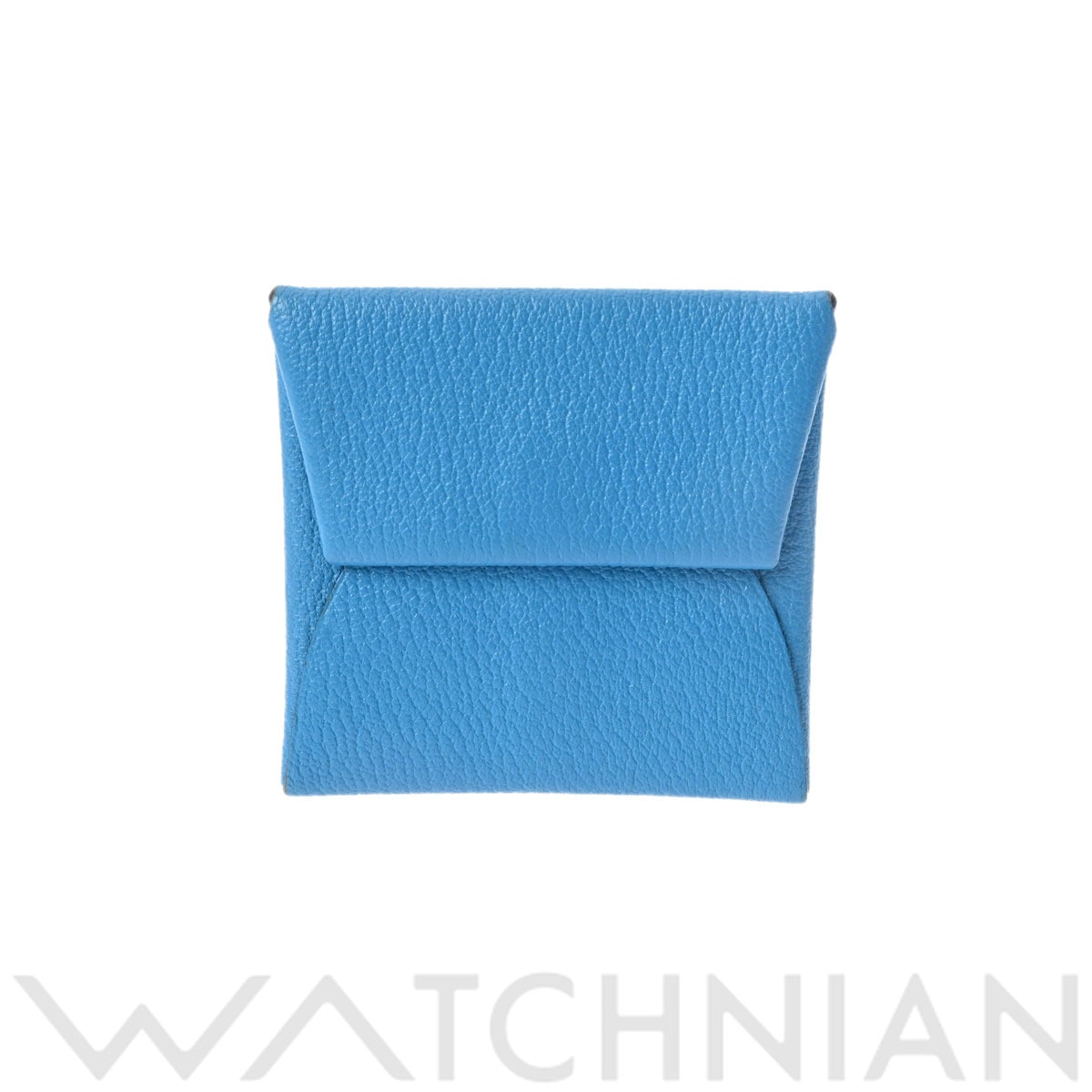 エルメス バスティア ブルーフリーダ/キュイーブル エバーカラー ユニセックス 財布 【中古】【purse】
