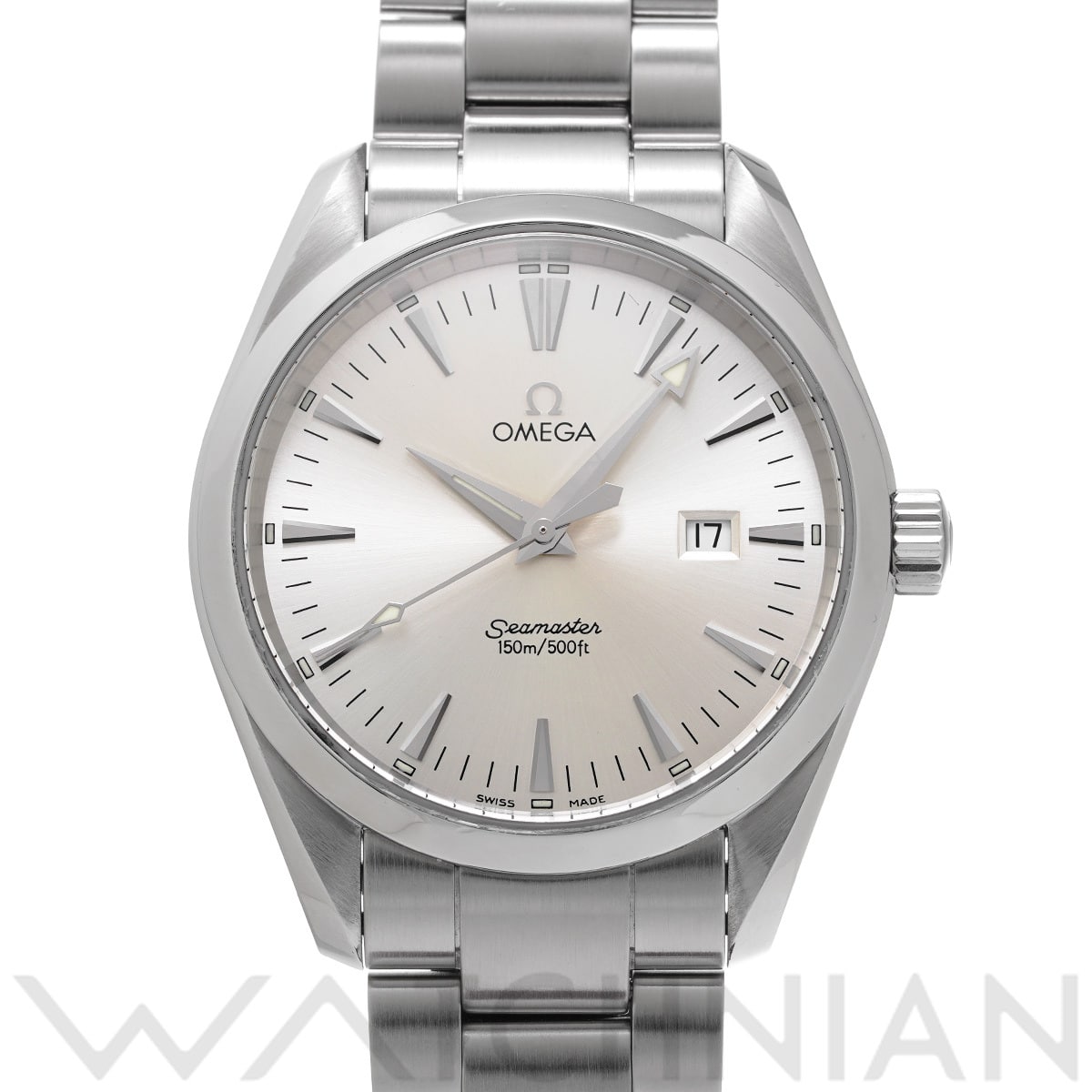 オメガ シーマスター アクアテラ クォーツ 2517.30 シルバー メンズ 時計 【中古】【wristwatch】