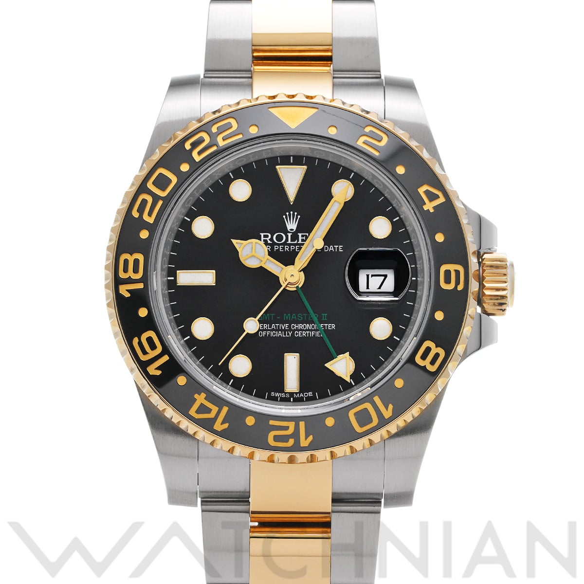 ロレックス GMTマスターII 116713LN ブラック メンズ 時計 【中古】【wristwatch】