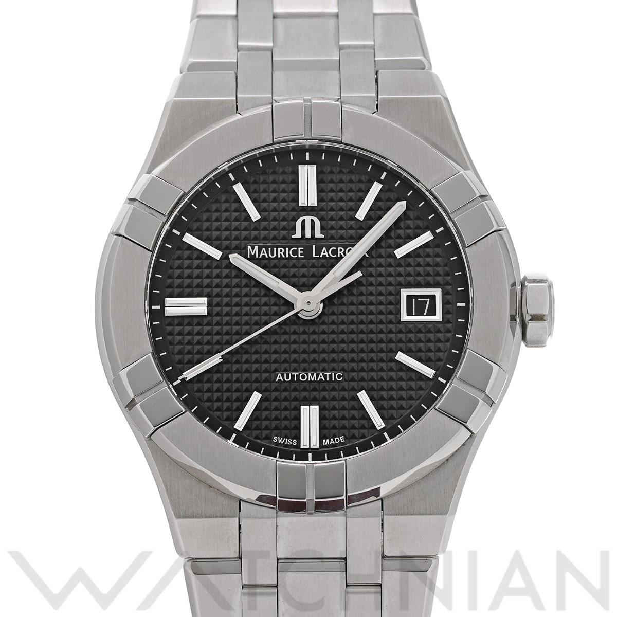 モーリス ラクロア アイコン オートマティック 39mm AI6007-SS002-330-1 ブラック メンズ 時計 【中古】【wristwatch】