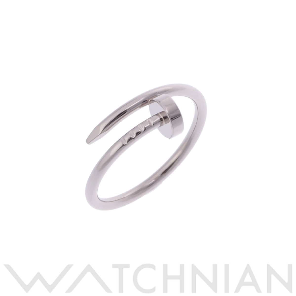 カルティエ ジュストアンクルリング SM #55 シルバー K18ホワイトゴールド WG レディース ジュエリー 【中古】【jewelry】