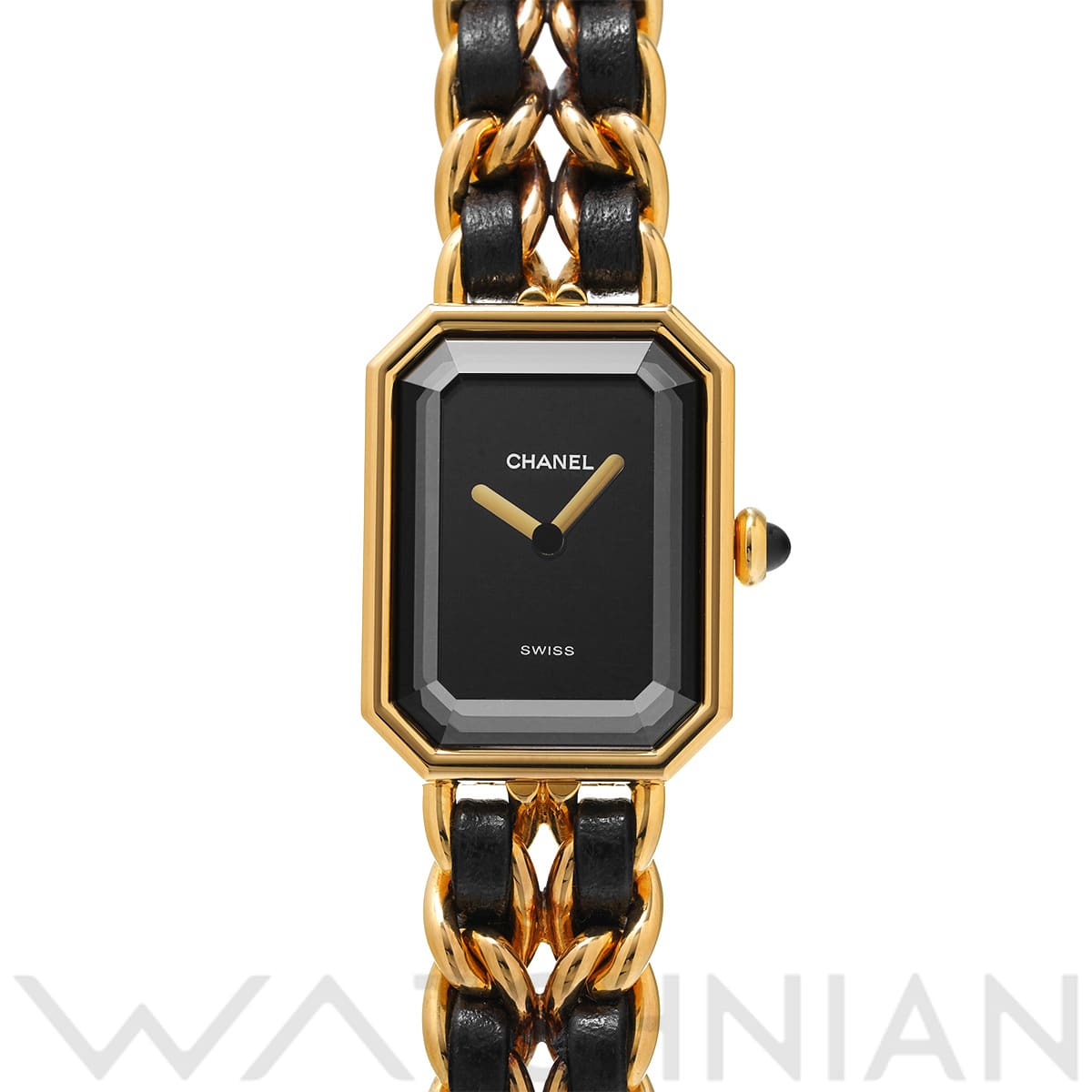 シャネル プルミエール M H0001 ブラック レディース 時計 【中古】【wristwatch】