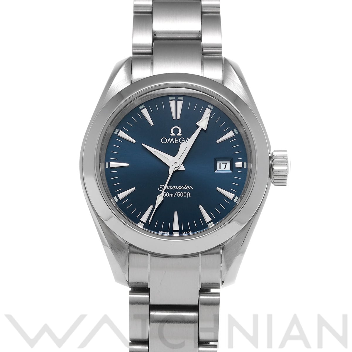 オメガ シーマスター アクアテラ クォーツ 2577.80 ブルー レディース 時計 【中古】【wristwatch】