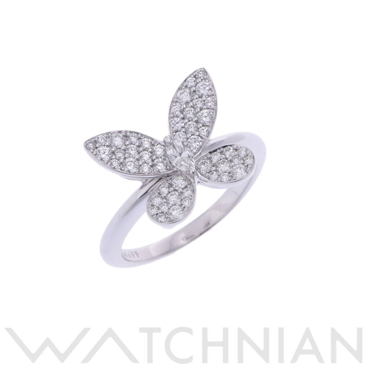 グラフ パヴェ バタフライ リング ミニ シルバー K18ホワイトゴールド WG レディース ジュエリー 【中古】【jewelry】