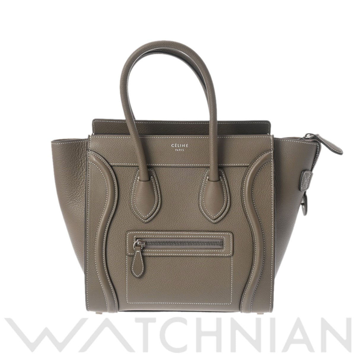 セリーヌ ラゲージ マイクロ スリ 167793DRU.09SO ドラムドカーフ レディース バッグ 【中古】【bag】