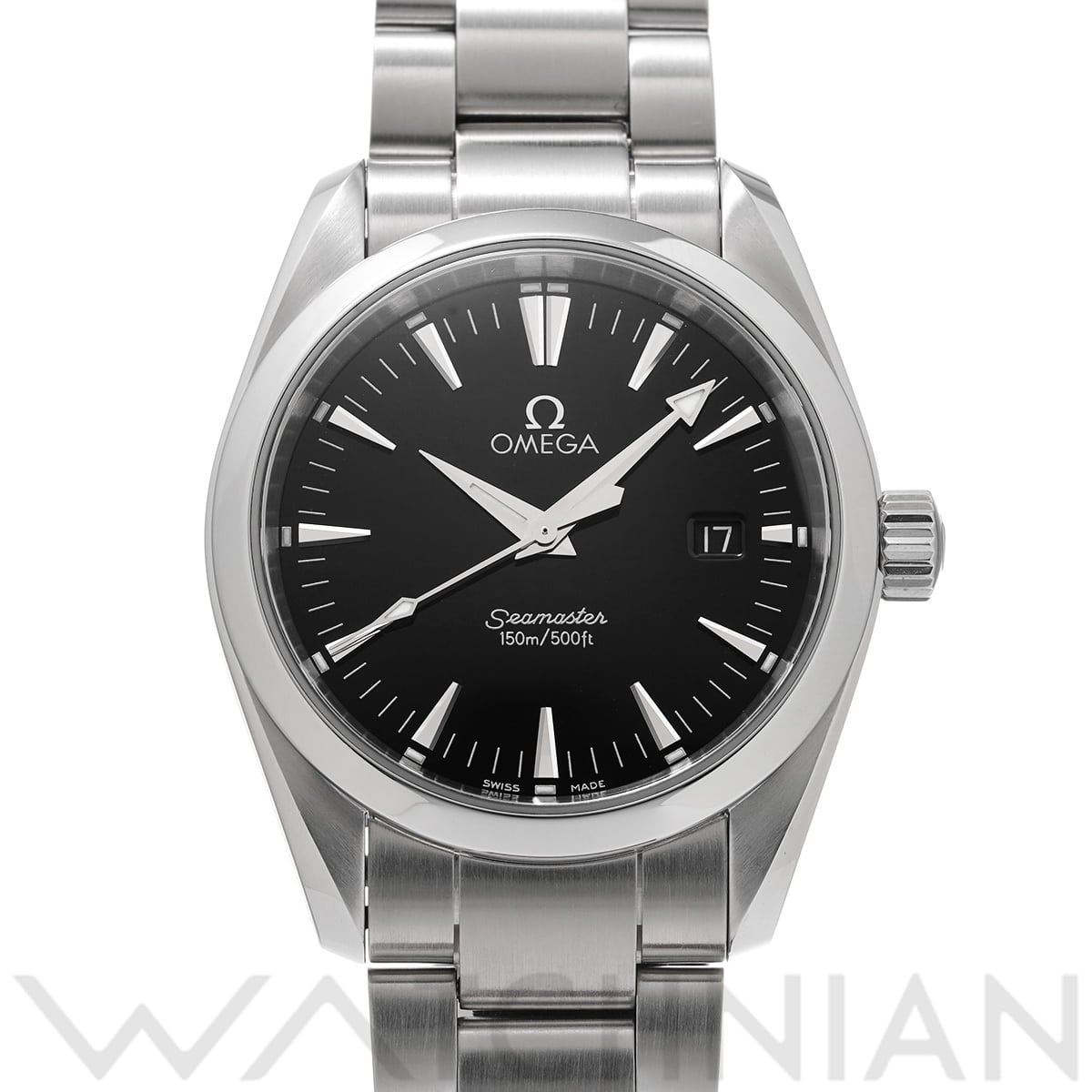 オメガ シーマスター アクアテラ クォーツ 2518.50 ブラック メンズ 時計 【中古】【wristwatch】