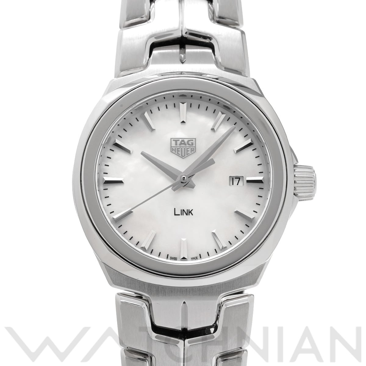タグ ホイヤー リンク デイト WBC1310.BA0600 ホワイトシェル メンズ 時計 【中古】【wristwatch】
