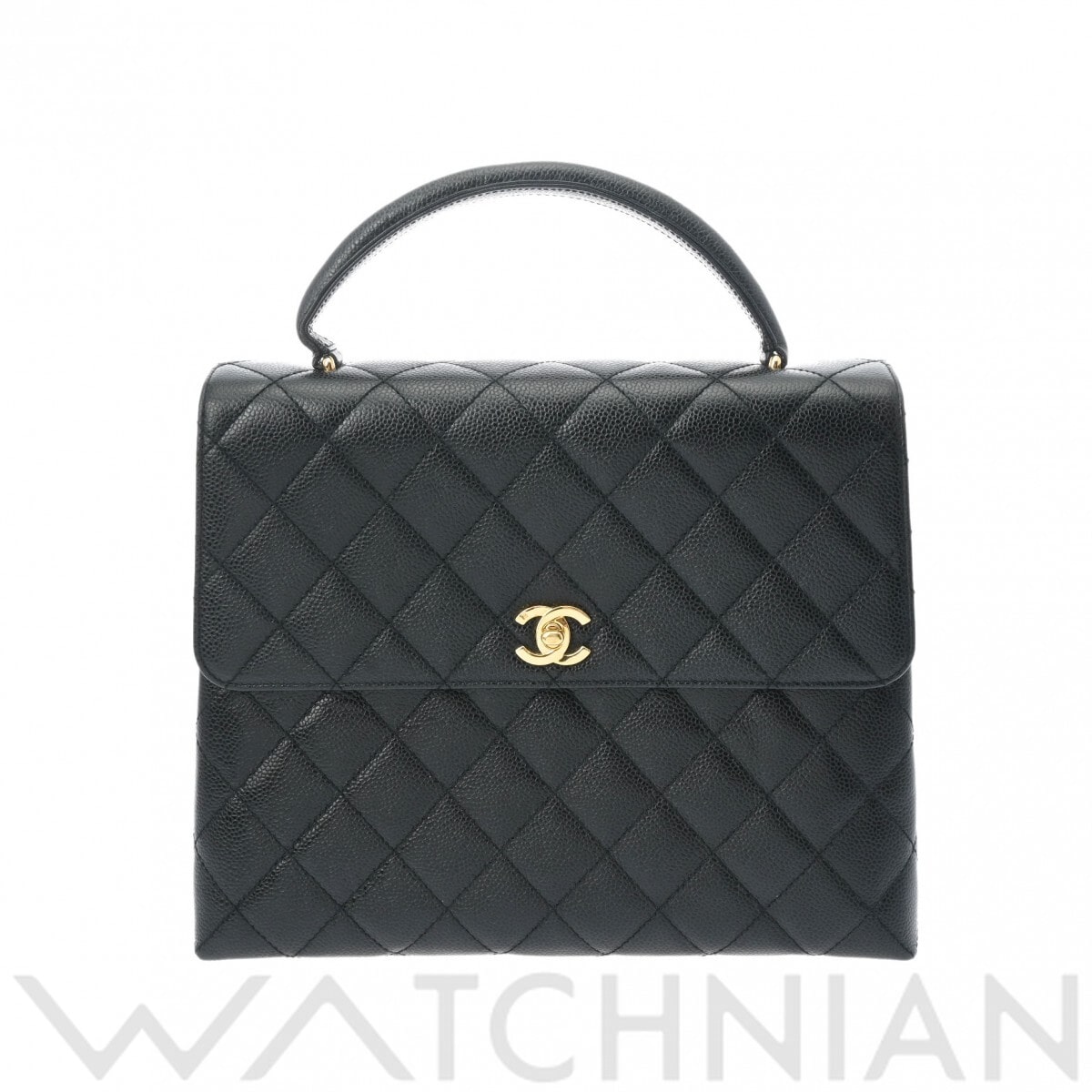 シャネル マトラッセ ブラック/ゴールド金具 A12397 キャビアスキン レディース バッグ 【中古】【bag】