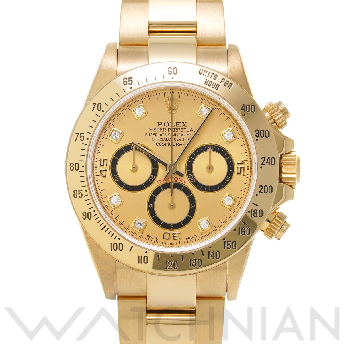 ロレックス コスモグラフ デイトナ 16528G シャンパン/ダイヤモンド メンズ 時計 【中古】【wristwatch】