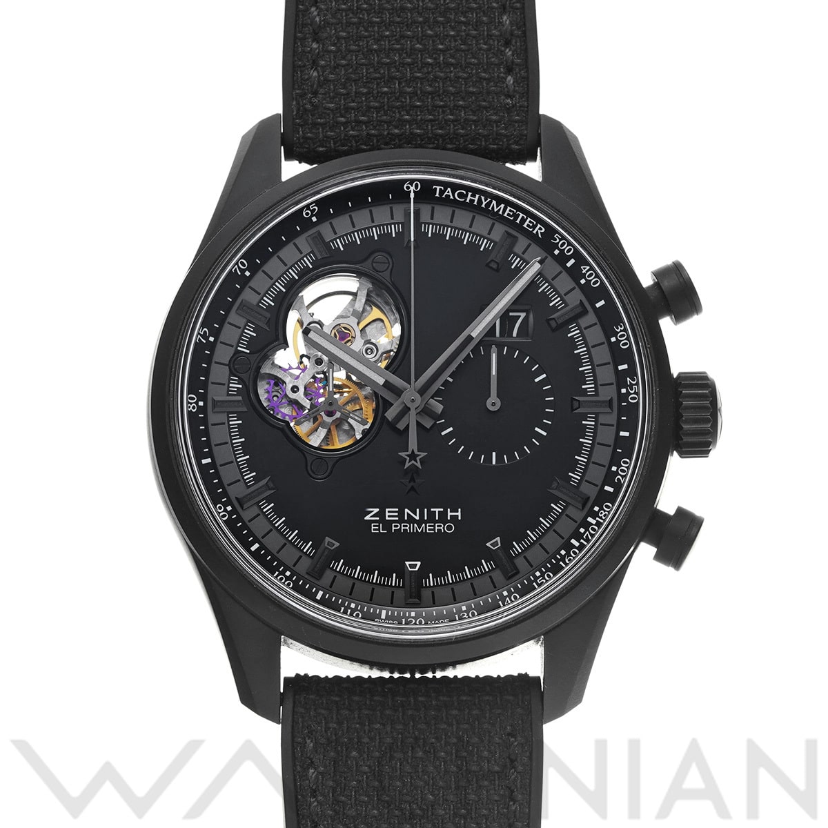 ゼニス クロノマスター エル・プリメロ ナイト ビジョン 24.2160.4068/21.R573 ブラック メンズ 時計 【中古】【wristwatch】