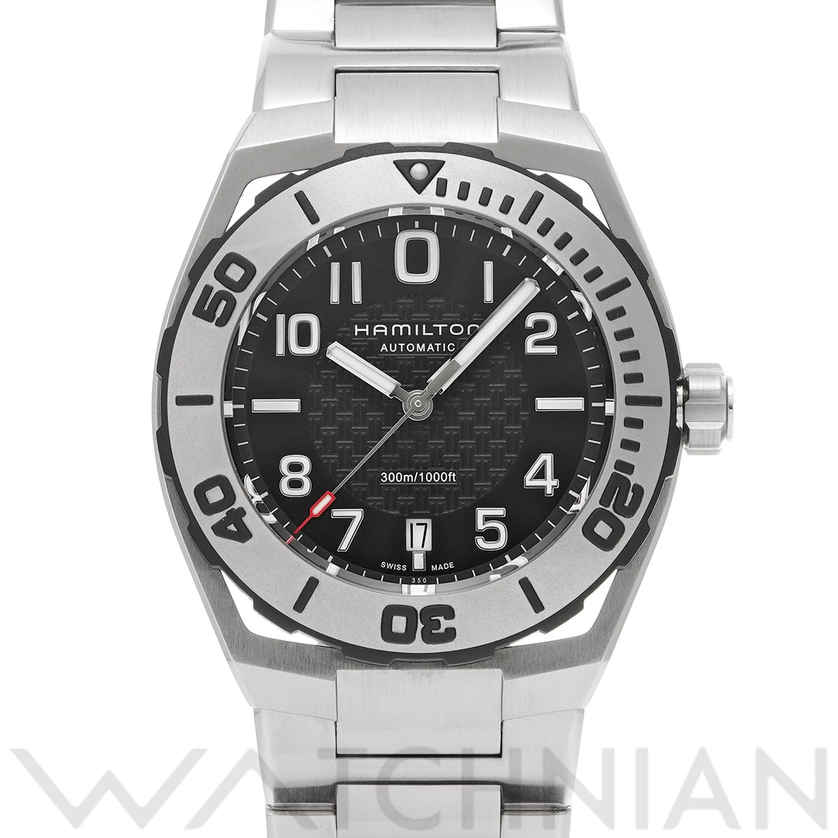 ハミルトン カーキ ネイビー サブ オート H78615135 ブラック メンズ 時計 【中古】【wristwatch】