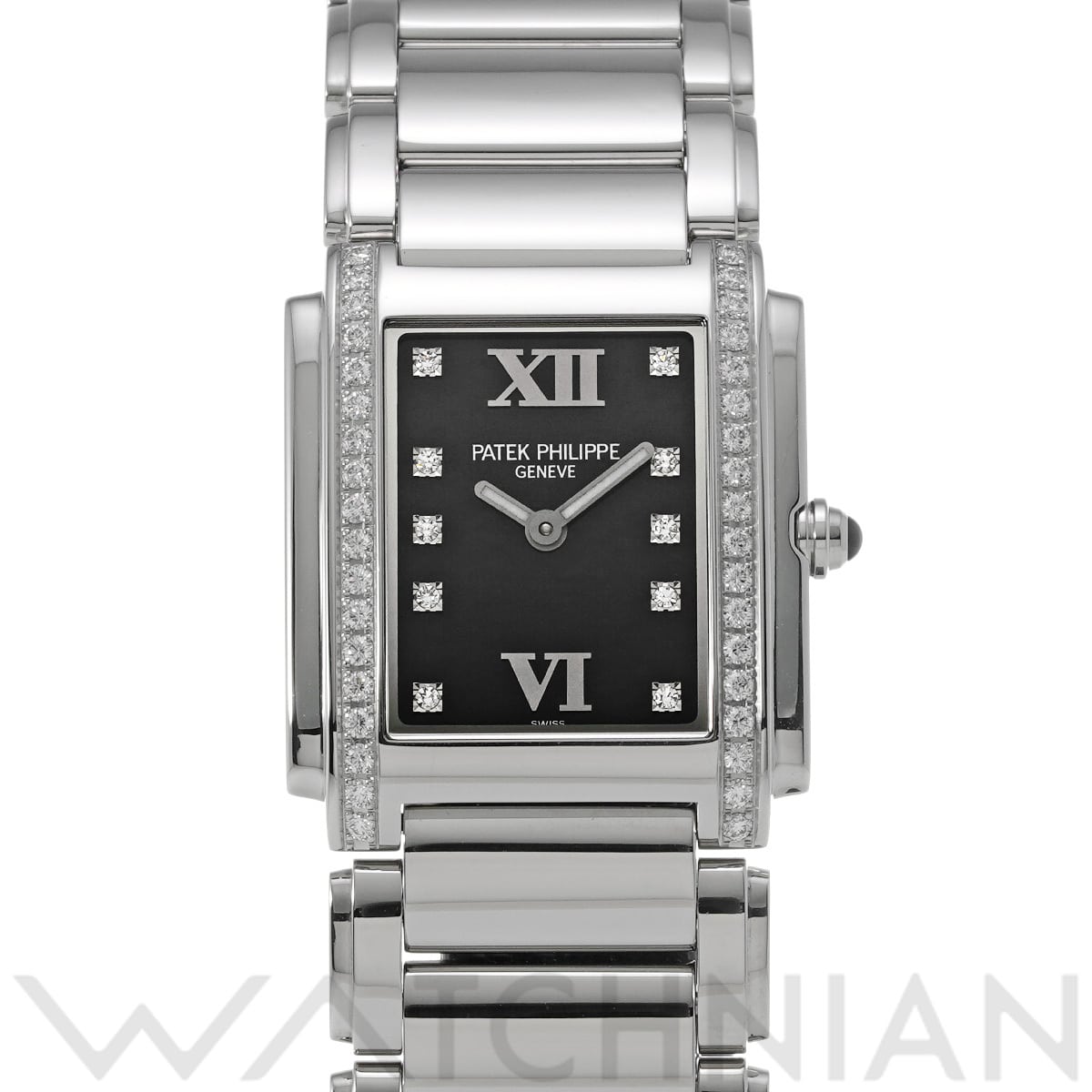 パテック フィリップ トゥエンティ-4 4910/10A-001 ブラック/ダイヤモンド レディース 時計 【中古】【wristwatch】