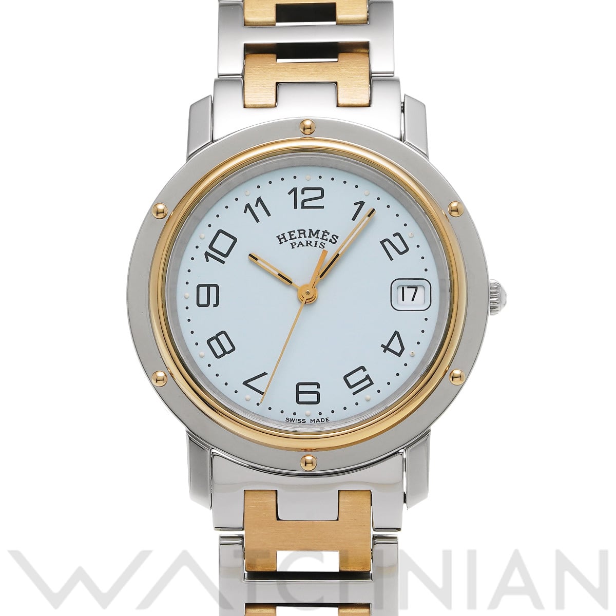 エルメス クリッパー CL6.720.130/3751 ホワイト メンズ 時計 【中古】【wristwatch】