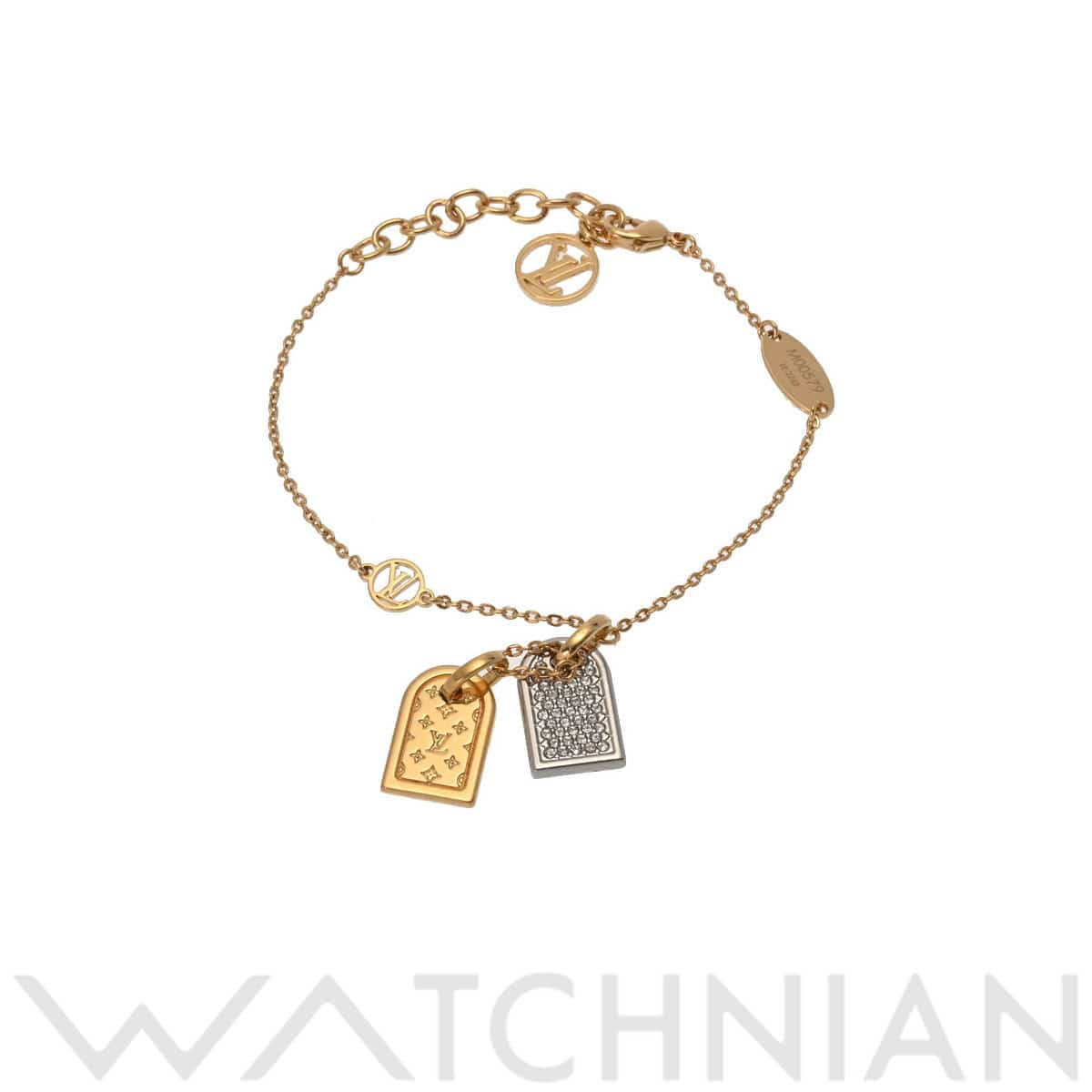 ルイ ヴィトン プレシャス ナノグラム ゴールド/シルバー M00579 GP レディース ジュエリー 【中古】【jewelry】