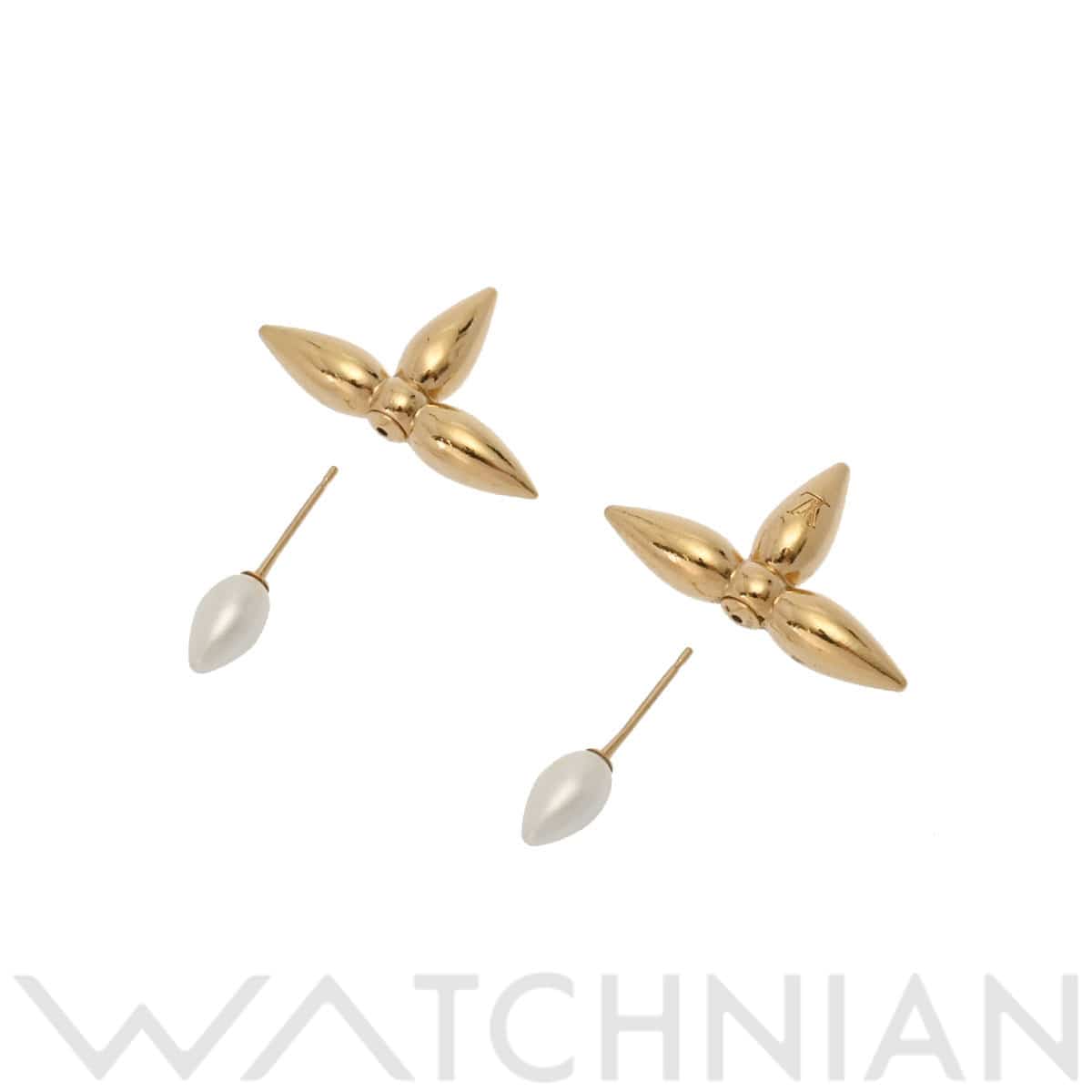 ルイ ヴィトン ルイゼット ゴールド M80267 GP/フェイクパール レディース ジュエリー 【中古】【jewelry】