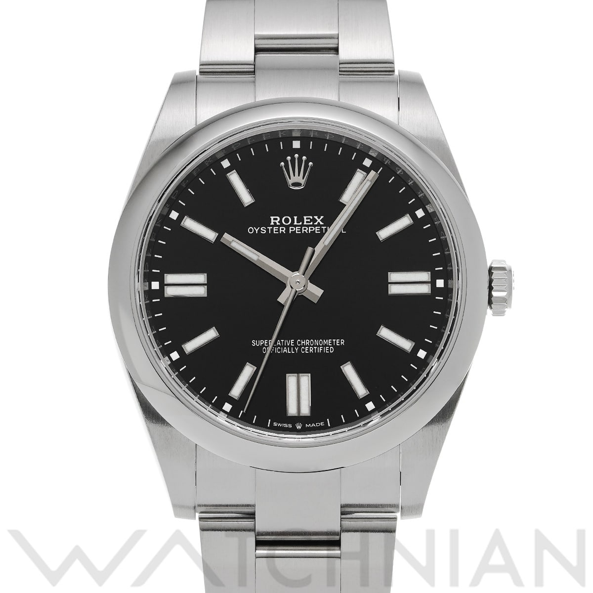 ロレックス オイスターパーペチュアル 41 124300 ブライトブラック メンズ 時計 【中古】【wristwatch】