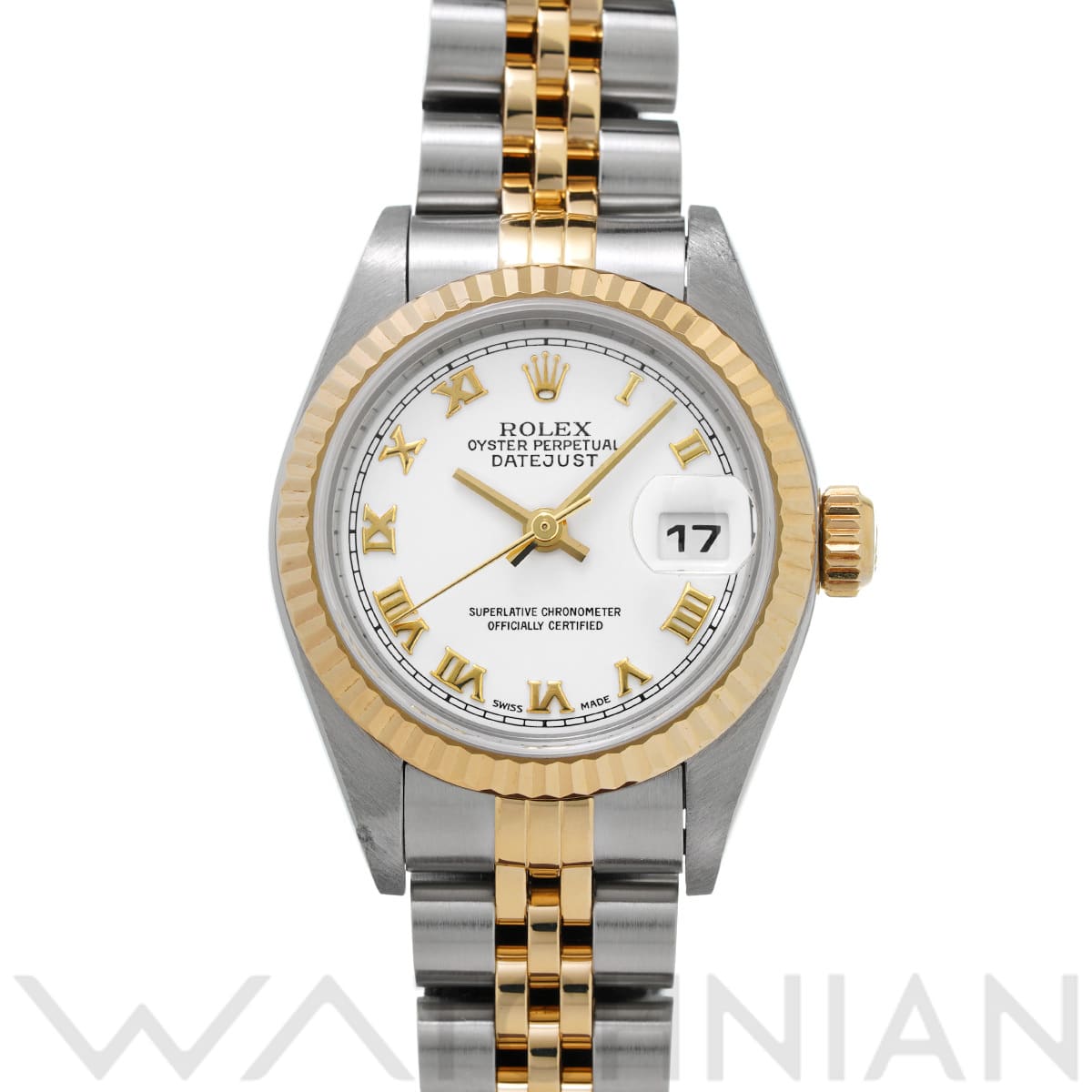 ロレックス レディ デイトジャスト 26 79173 ホワイト レディース 時計 【中古】【wristwatch】