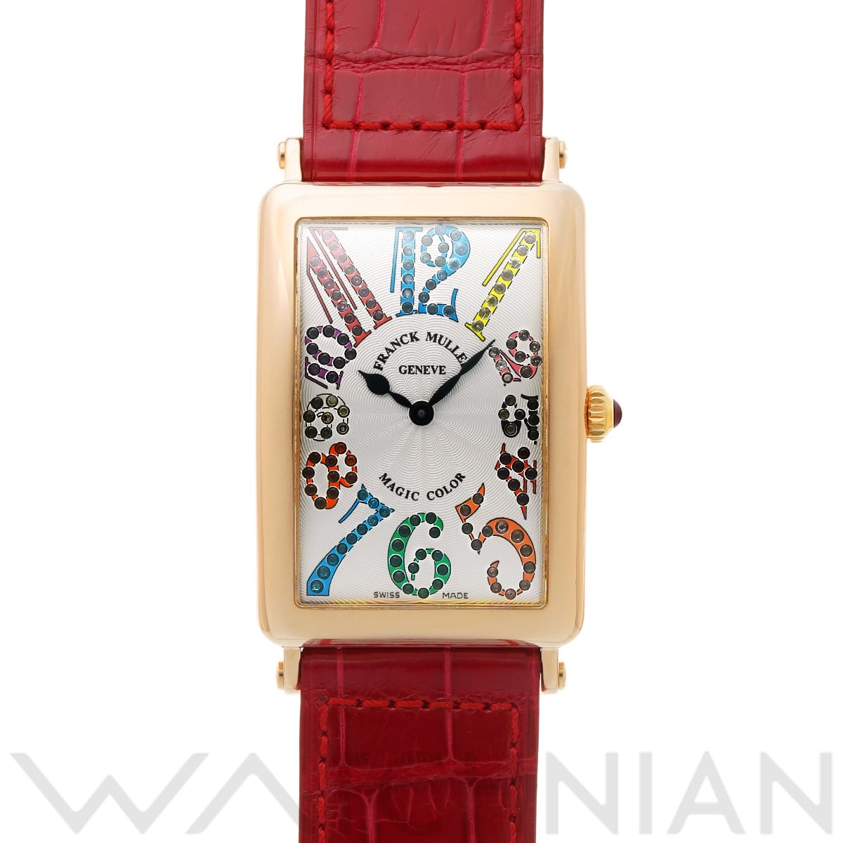 フランクミュラー ロングアイランド マジックカラー 1002QZ MAGIC COLOR シルバー メンズ 時計 【中古】【wristwatch】