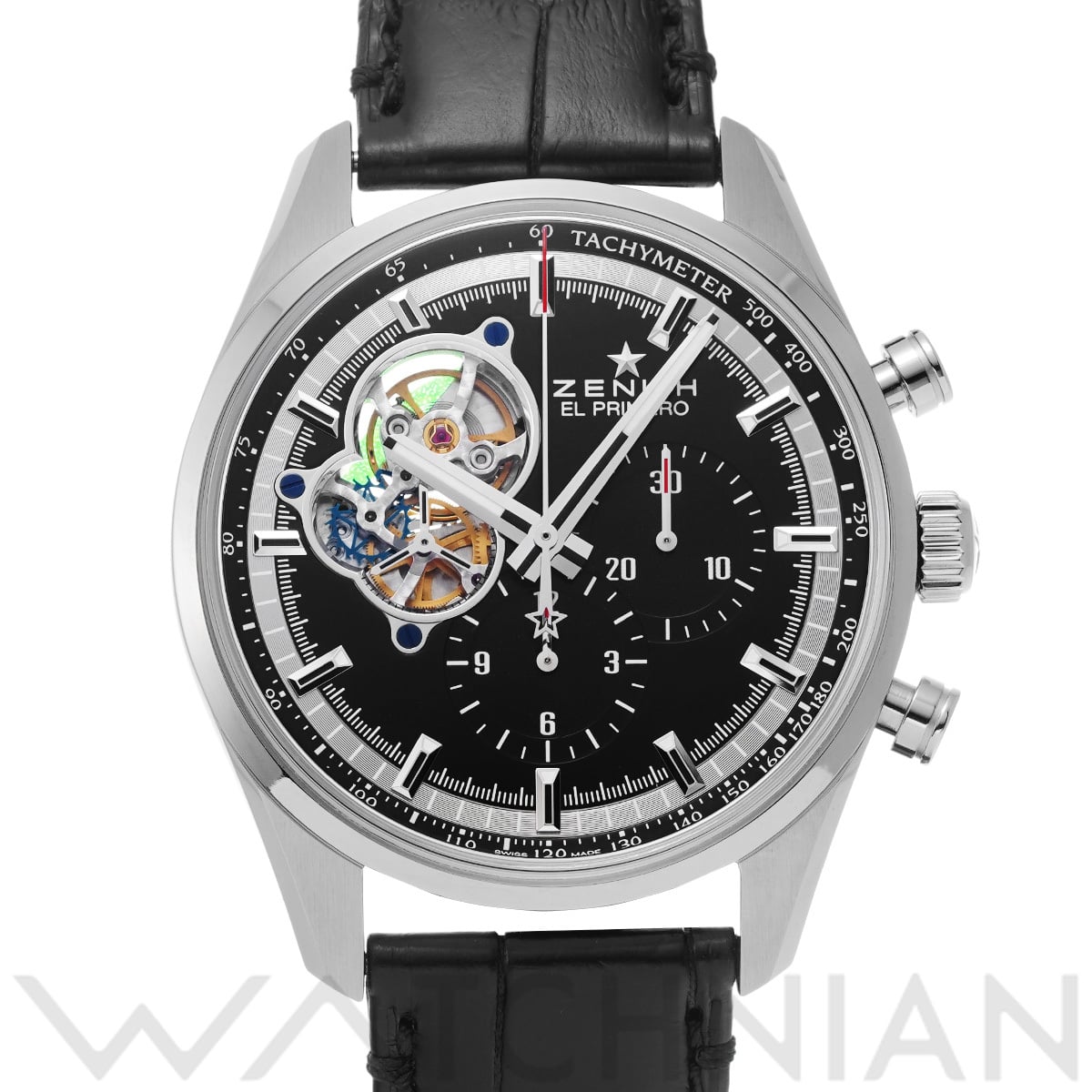 ゼニス クロノマスター エル・プリメロ オープン 03.2040.4061/21.C496 ブラック メンズ 時計 【中古】【wristwatch】