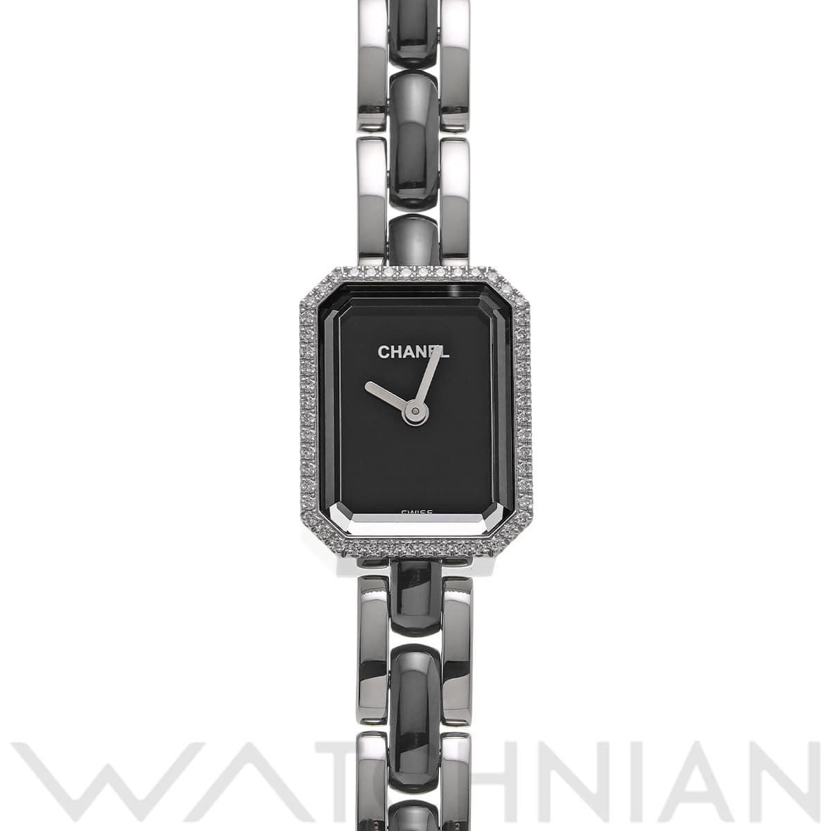 シャネル プルミエール セラミック H2163 ブラックラッカー レディース 時計 【中古】【wristwatch】
