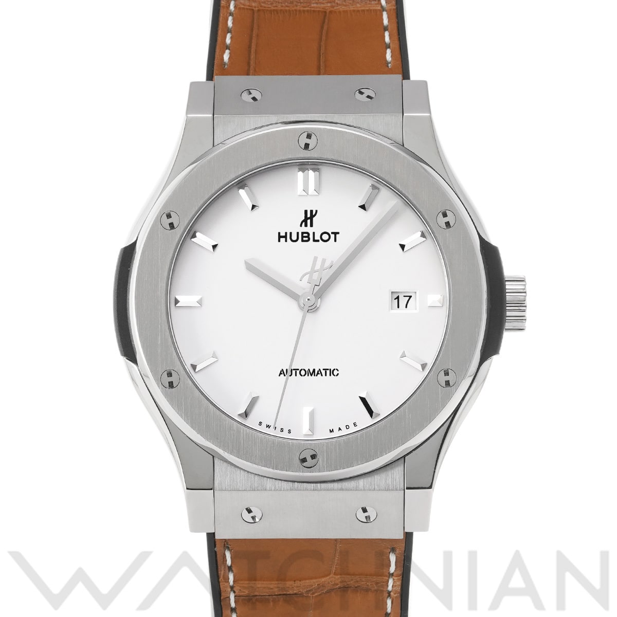 ウブロ クラシックフュージョン チタニウム オパリン 542.NX.2611.LR オパリン メンズ 時計 【中古】【wristwatch】