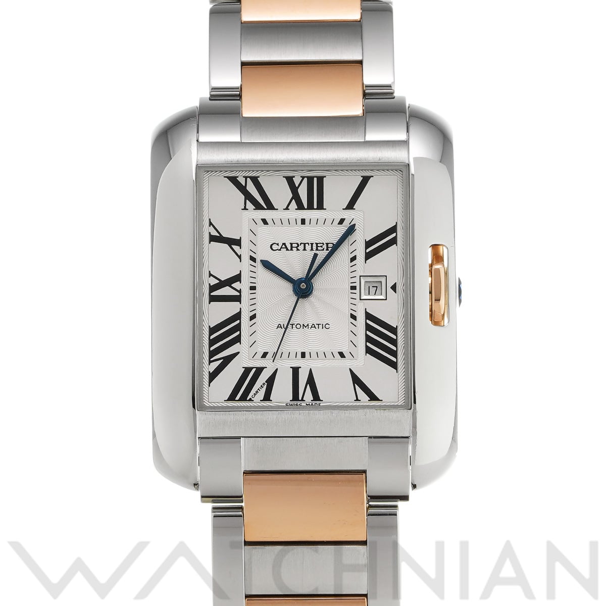 カルティエ タンク アングレーズ LM W5310037 シルバー メンズ 時計 【中古】【wristwatch】