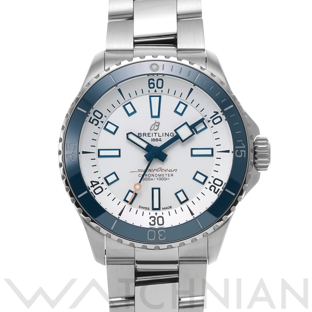 ブライトリング スーパーオーシャン オートマチック 42 A17375E71G1A1 ホワイト メンズ 時計 【中古】【wristwatch】