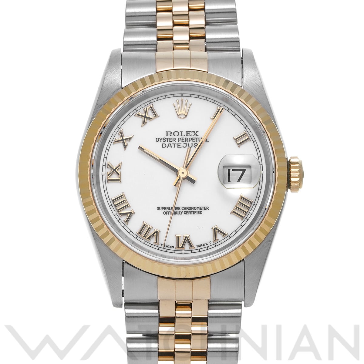 ロレックス デイトジャスト 16233 ホワイト メンズ 時計 【中古】【wristwatch】