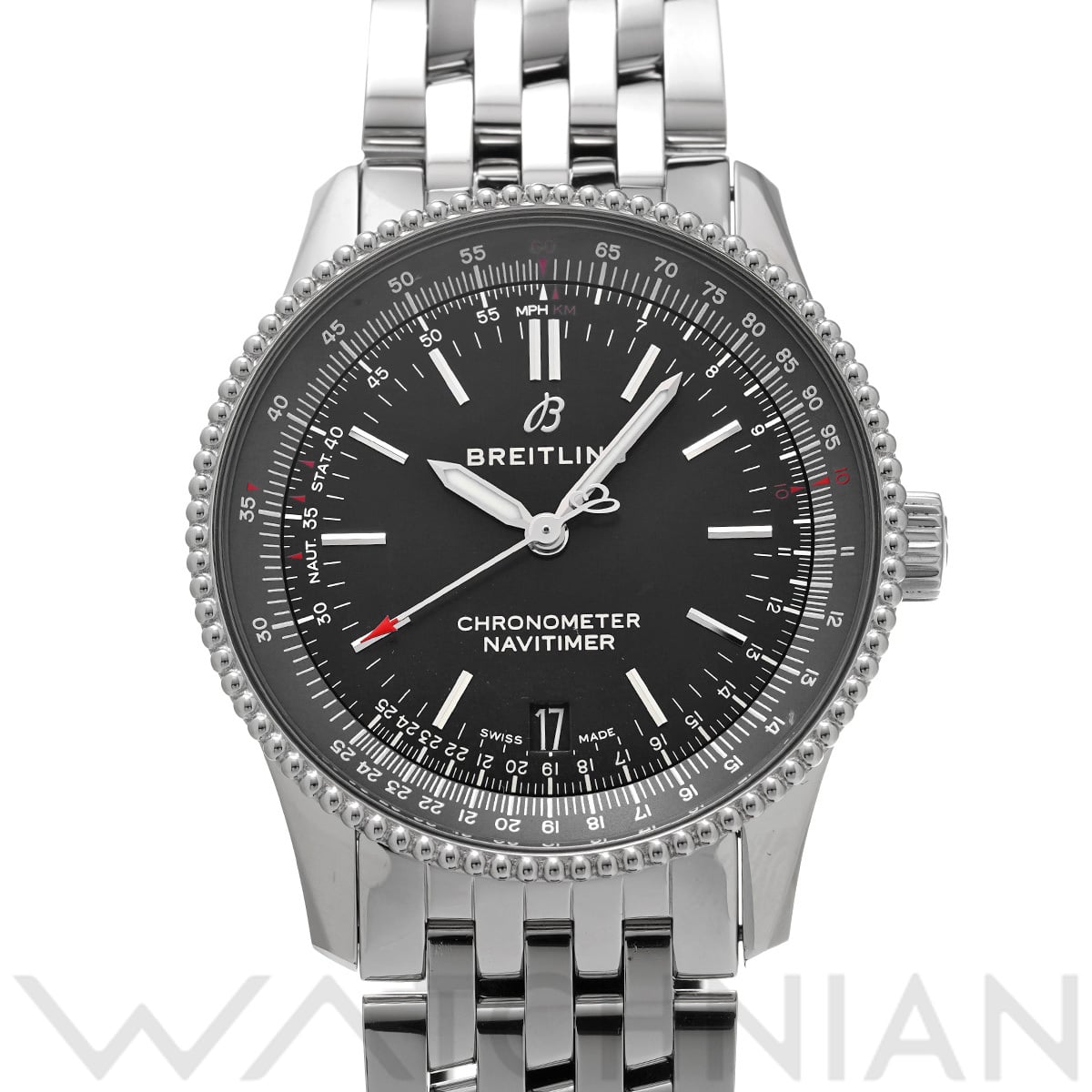 ブライトリング ナビタイマー オートマチック 38 A17325241B1A1 ブラック メンズ 時計 【中古】【wristwatch】