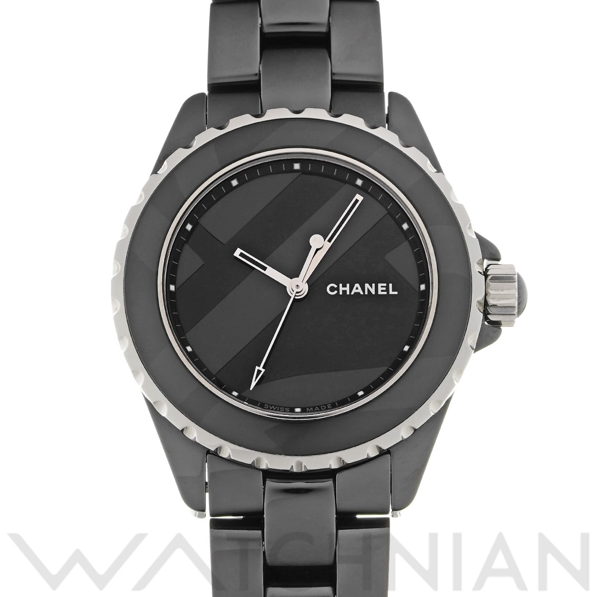 シャネル J12 アンタイトル 38MM H5581 ブラック メンズ 時計 【中古】【wristwatch】