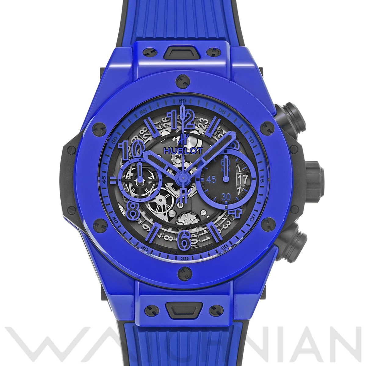 ウブロ ビッグバン ウニコ ブルーマジック 411.ES.5119.RX スケルトン メンズ 時計 【中古】【wristwatch】