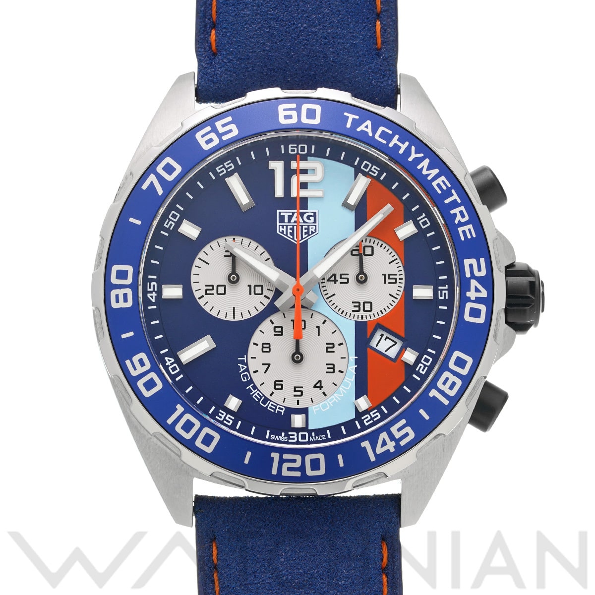 タグ ホイヤー フォーミュラ1 クォーツ クロノグラフ ガルフ CAZ101N.FC8243 ブルー メンズ 時計 【中古】【wristwatch】