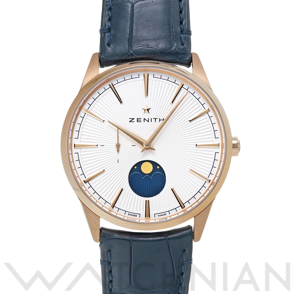 ゼニス エリート ムーンフェイズ 18.3100.692/01.C922 シルバー メンズ 時計 【中古】【wristwatch】