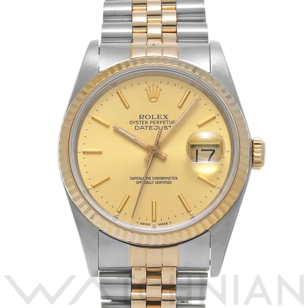 ロレックス デイトジャスト 16233 シャンパン メンズ 時計 【中古】【wristwatch】
