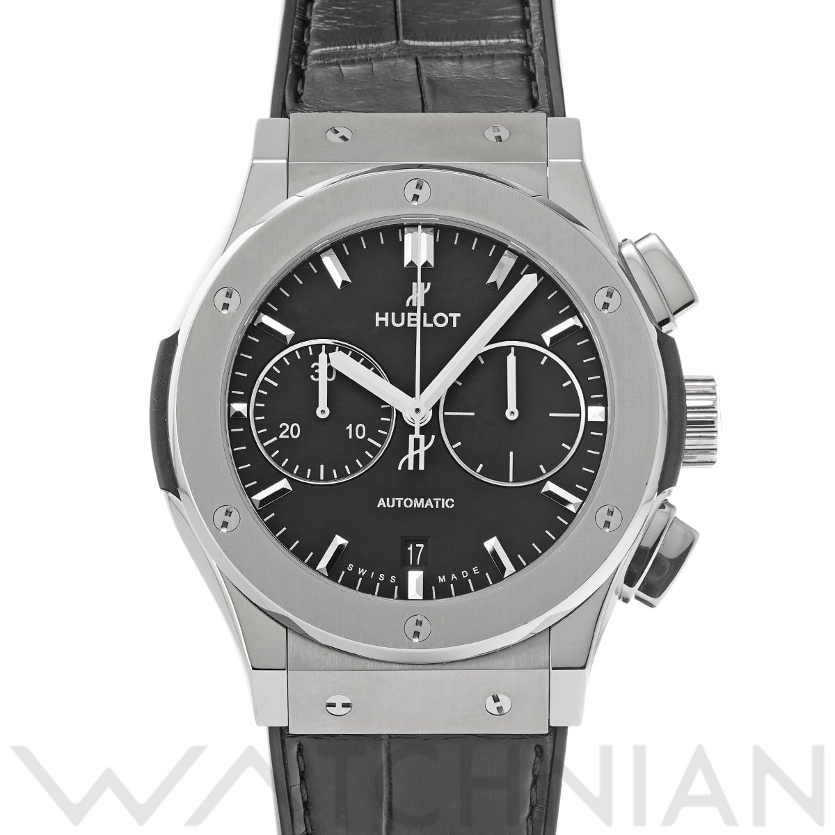 ウブロ クラシックフュージョン チタニウム クロノグラフ 521.NX.1171.LR マットブラック メンズ 時計 【中古】【wristwatch】